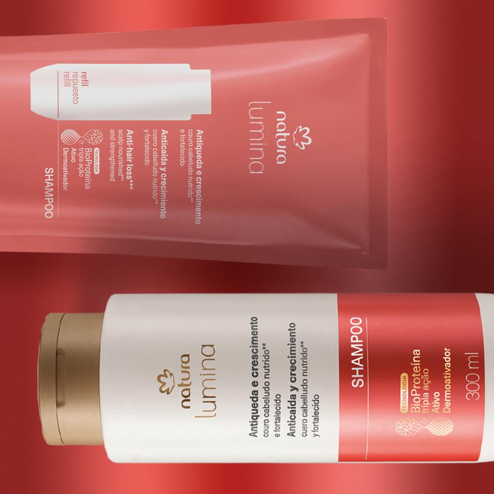 Miniatura Kit Shampoo Estimulante Lumina Antiqueda e Crescimento com Refil