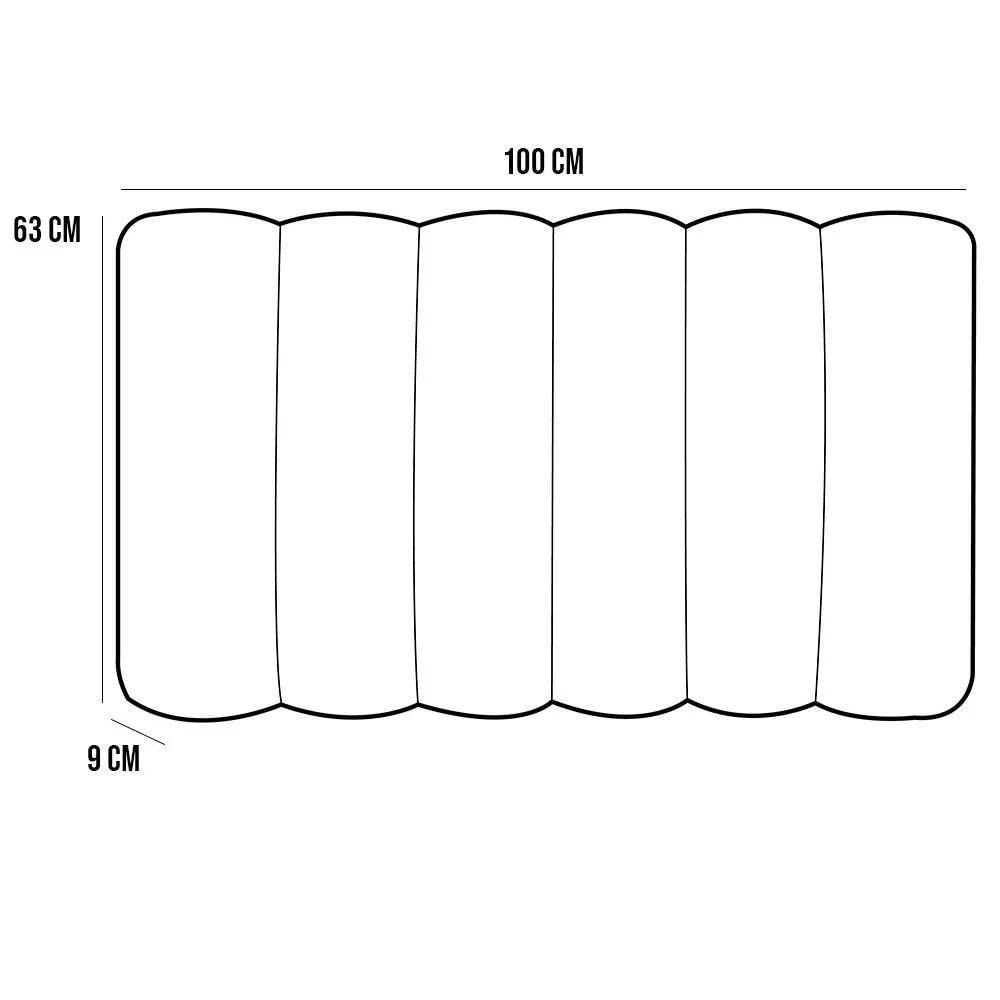 Miniatura Cabeceira Cama Box Painel Solteiro 100 Cm Dubai W01 Cinza