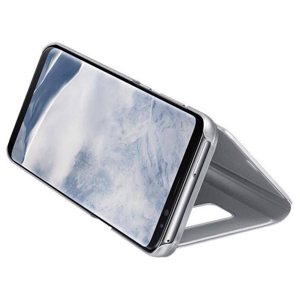Miniatura Capa Protetora Clear View Standing Samsung S8+ Plus Prata