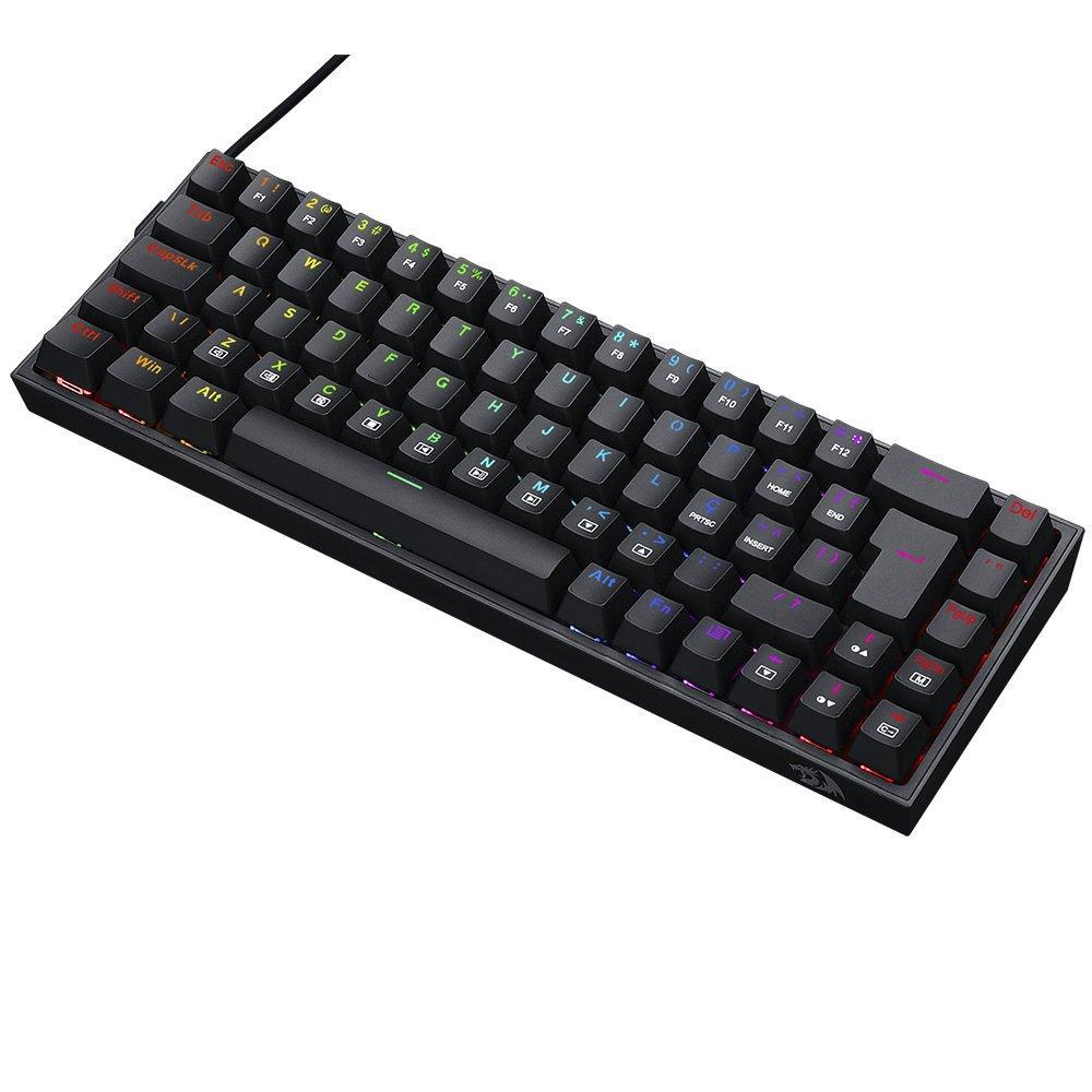 Miniatura Teclado Gamer Redragon Castor Rgb K631 Switch Blue Abnt2