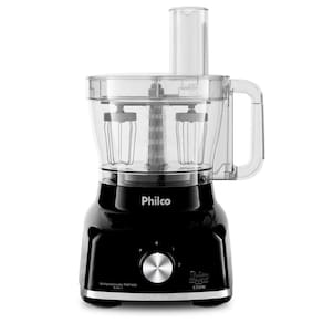 Miniatura Multiprocessador de Alimentos Philco PMP1600P 9 em 1 com 2 Velocidades + Pulsar 1700W – Preto 110V