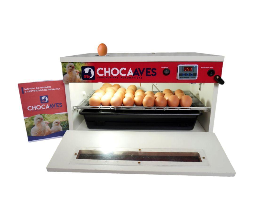 Miniatura Chocadeira 100% Automática, 60 Ovos Com Ovoscópio, 110Volts