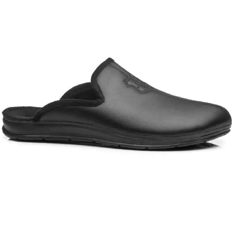 Miniatura Pantufa Pegada Microfibra - Preto - PRETO