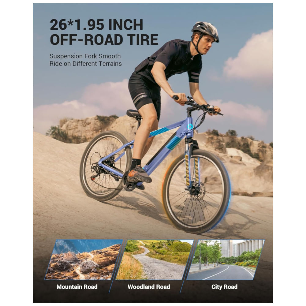 Miniatura Bicicleta Elétrica para Adultos, Bateria Removível Embutida Invisível de 36V, Motor sem Escovas de 350W Pico 450W, Bicicleta Elétrica de Montanha com