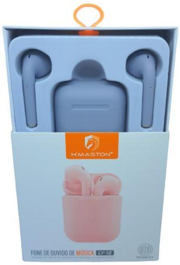 Miniatura Fone De Ouvido Sem Fio I12 Tws Bluetooth Com Touch - Cinza