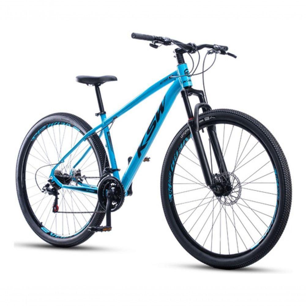 Miniatura Bicicleta Ksw Aro 29 21 Velocidades Freio A Disco Mecânico Alumínio Azul/preto 17