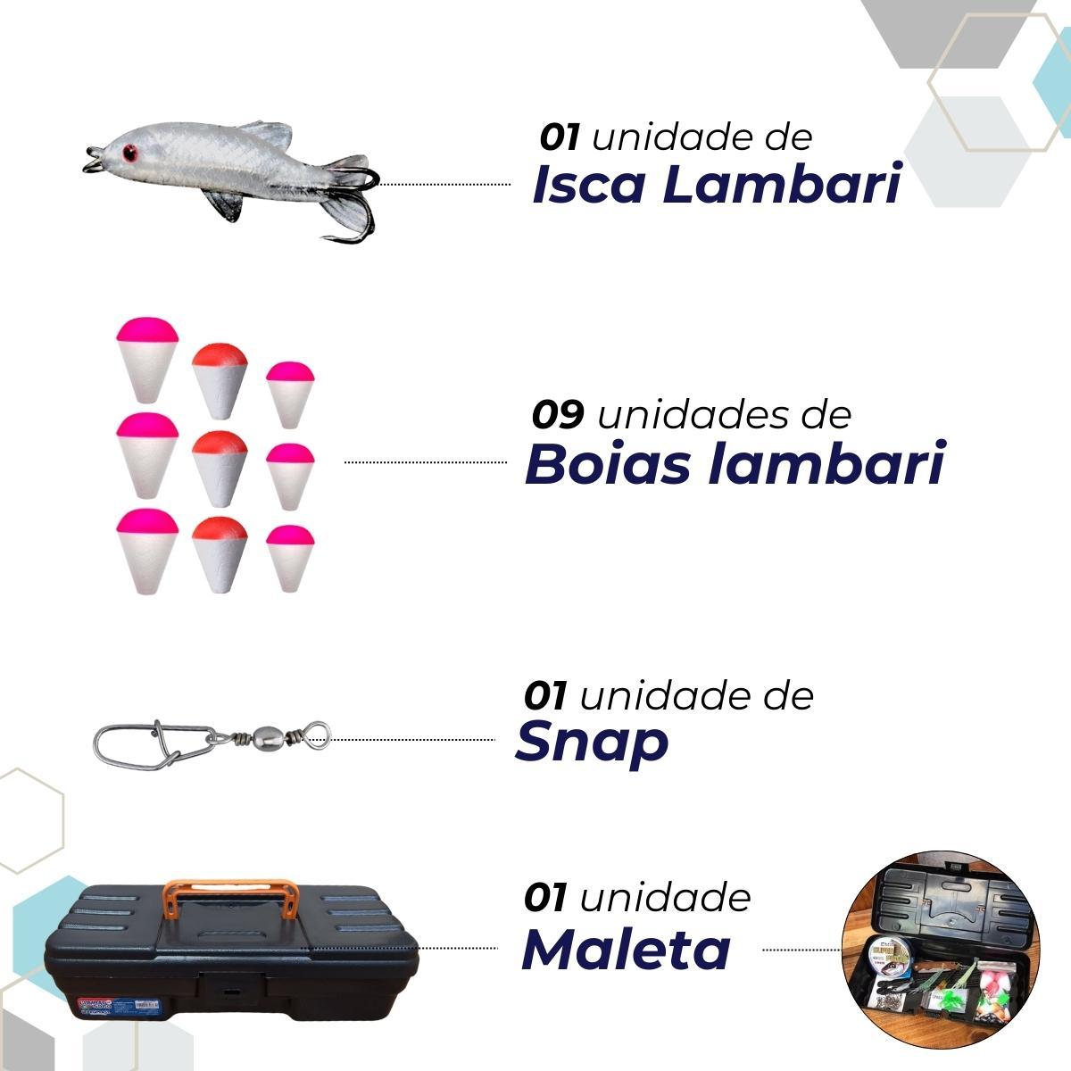 Miniatura Kit Pesca Completo 4 Varas Telescópica + 4 Molinetes + Iscas