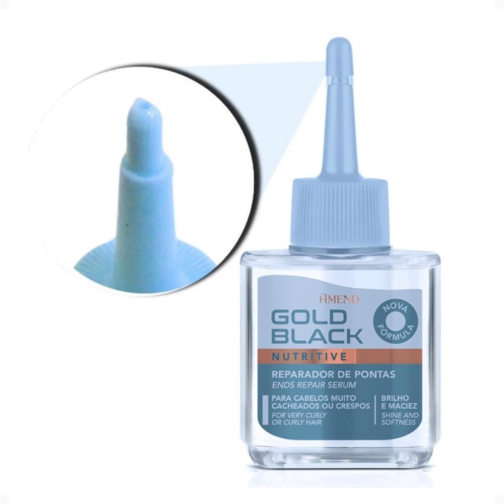 Kit Amend Gold Black Creme Amônia, Neutralizante E Reparador