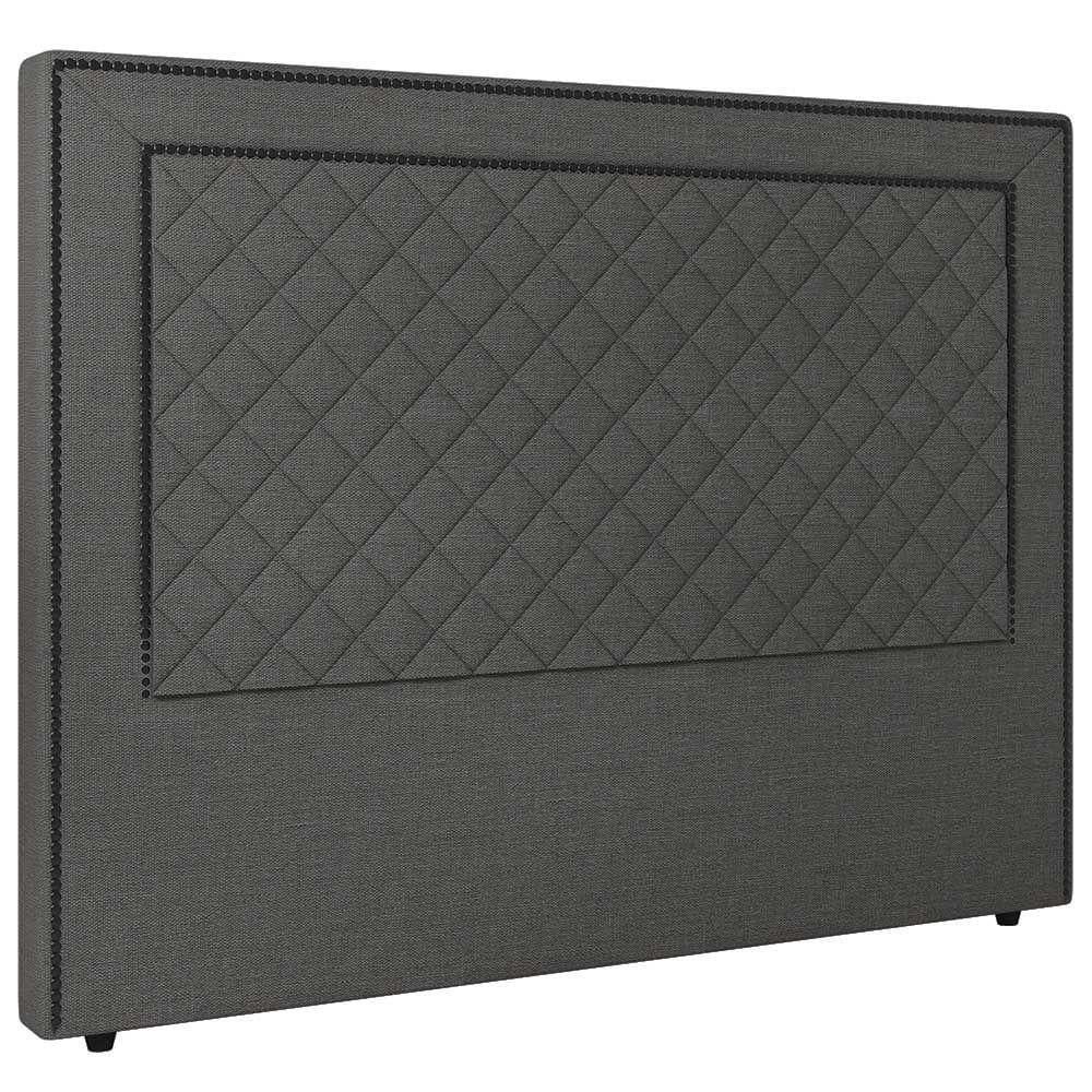 Cabeceira Cama Box Casal Queen Size Ariza 160cm Linho Cinza - Abmaza