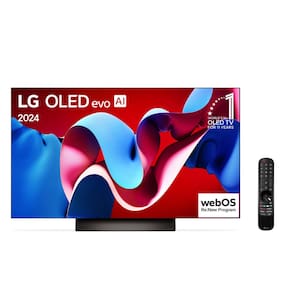 Miniatura Smart TV 4K 55" LG OLED evo OLED55C4 com Processador a9 Ger7 AI, Painel 144Hz, Intensificador de Brilho, Design Ultra Slim, Dolby Vision e Dolby Atmos