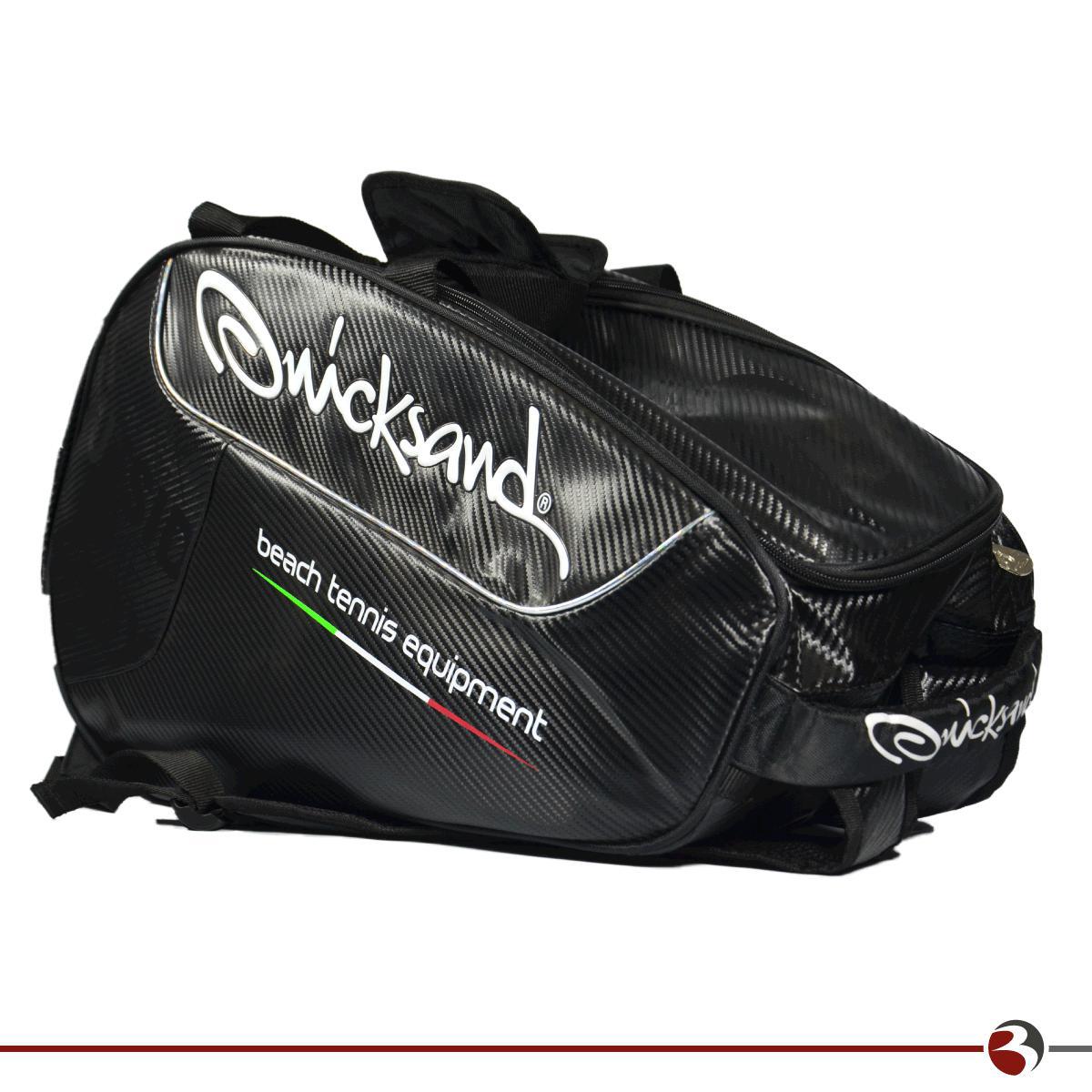 Mochila Raqueteira Beach Tennis Quicksand Backpack Preta