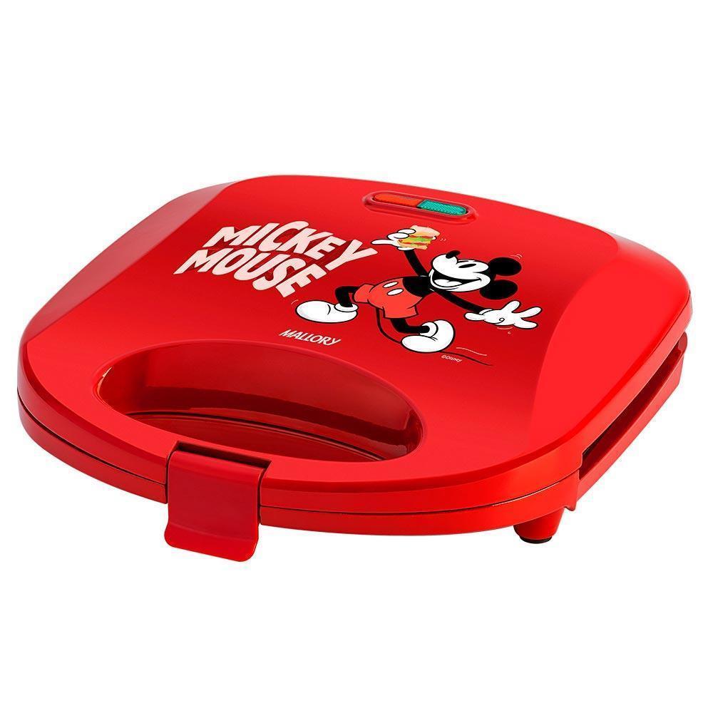 Miniatura Sanduicheira Grill Mickey Mallory Disney Funny Plates 127V