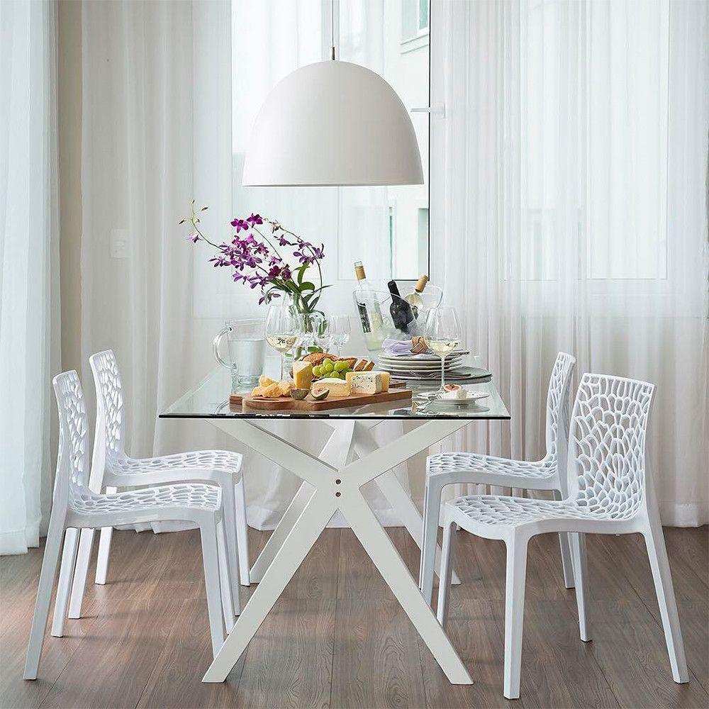 Cadeira Gruvyer Estrutura Em Polipropileno Fratini Branco