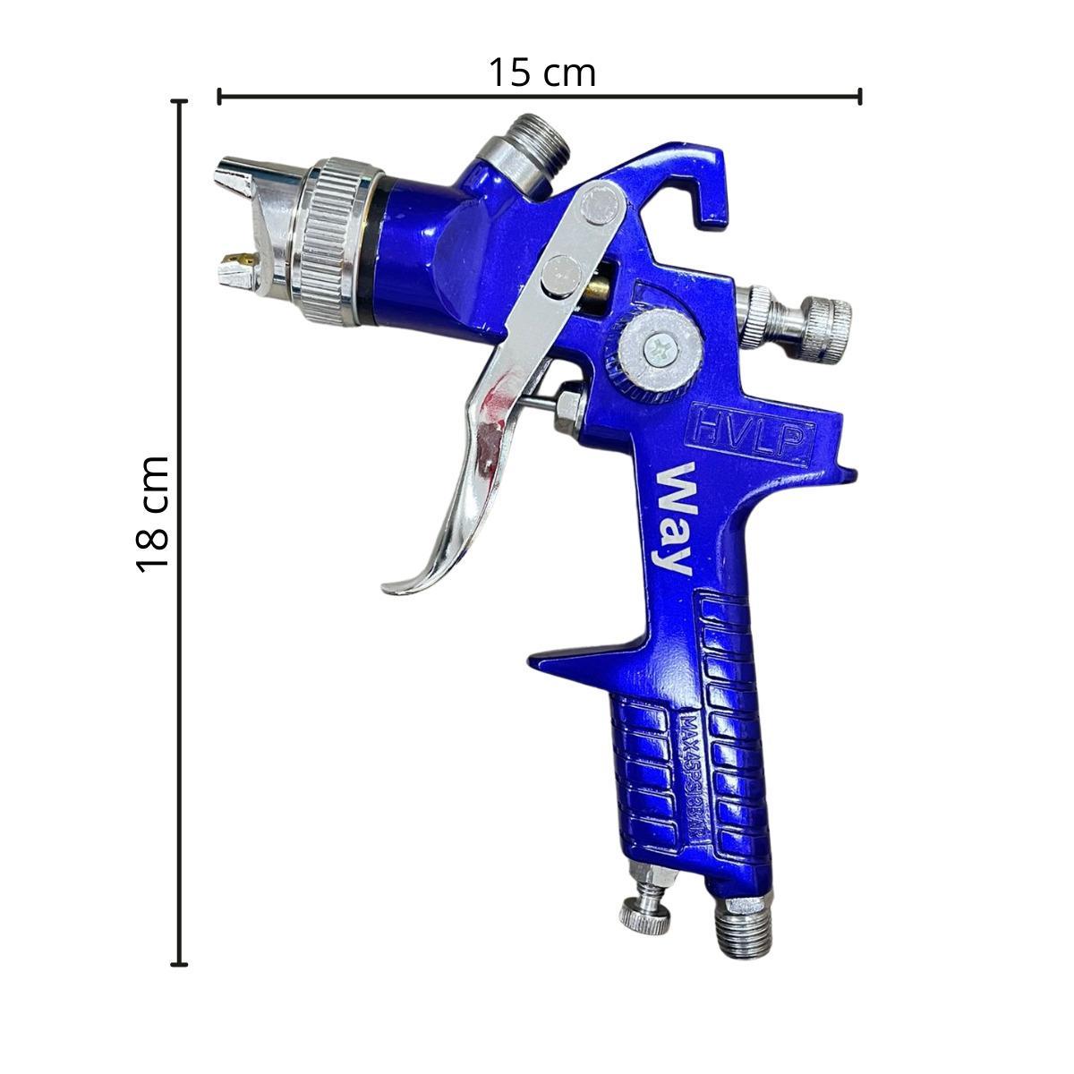 Miniatura Pistola Pintura Gravidade Hvlp 1 Bico 1,4Mm