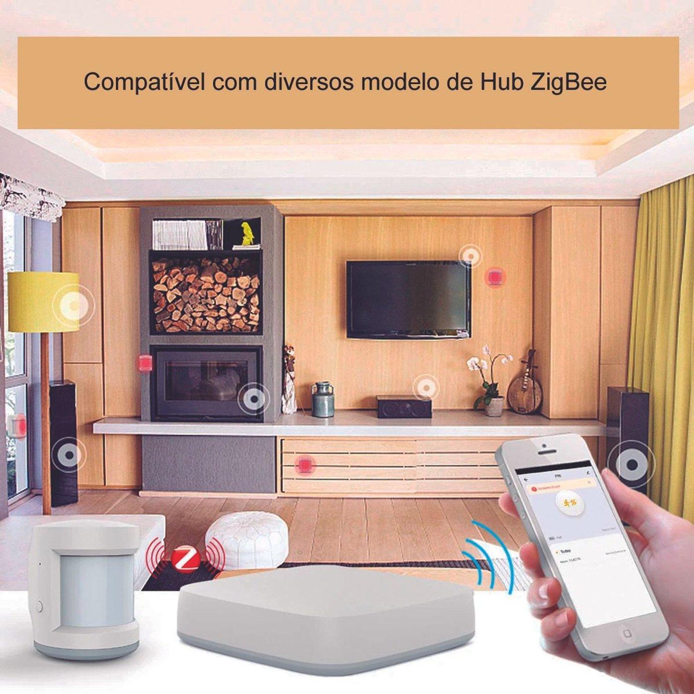Miniatura Sensor De Movimento Zigbee 3.0 Novadigital Tuya Smart