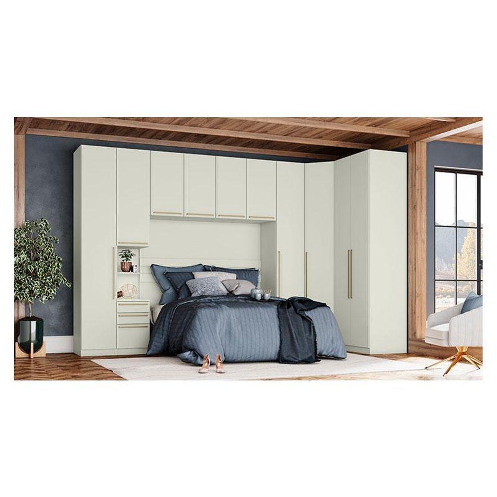 Miniatura Quarto Modulado Casal Ambiente 3 Seletto 6 Peças Areia - Henn