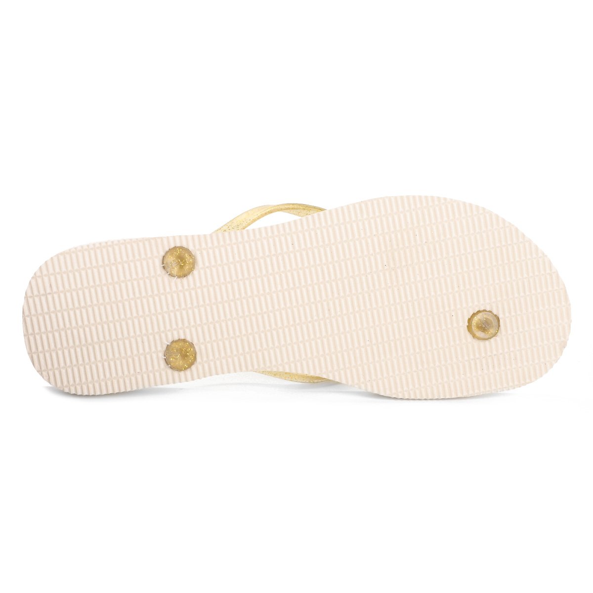 Miniatura Kit Chinelo Tropical Brasil Estampado Slim Feminino Dourado - 33/34