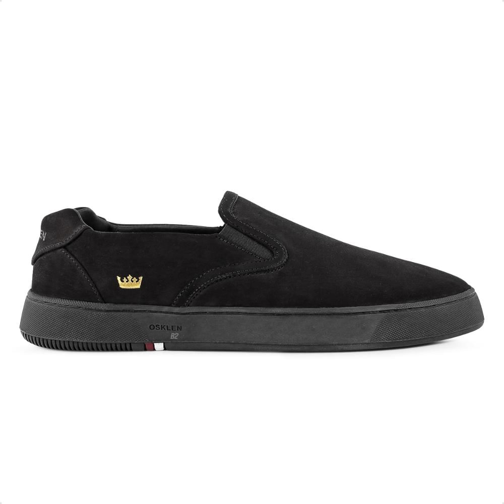 Miniatura Tênis Osklen Bossanova Nobuck Monochromatic Masculino Preto / Preto - 39