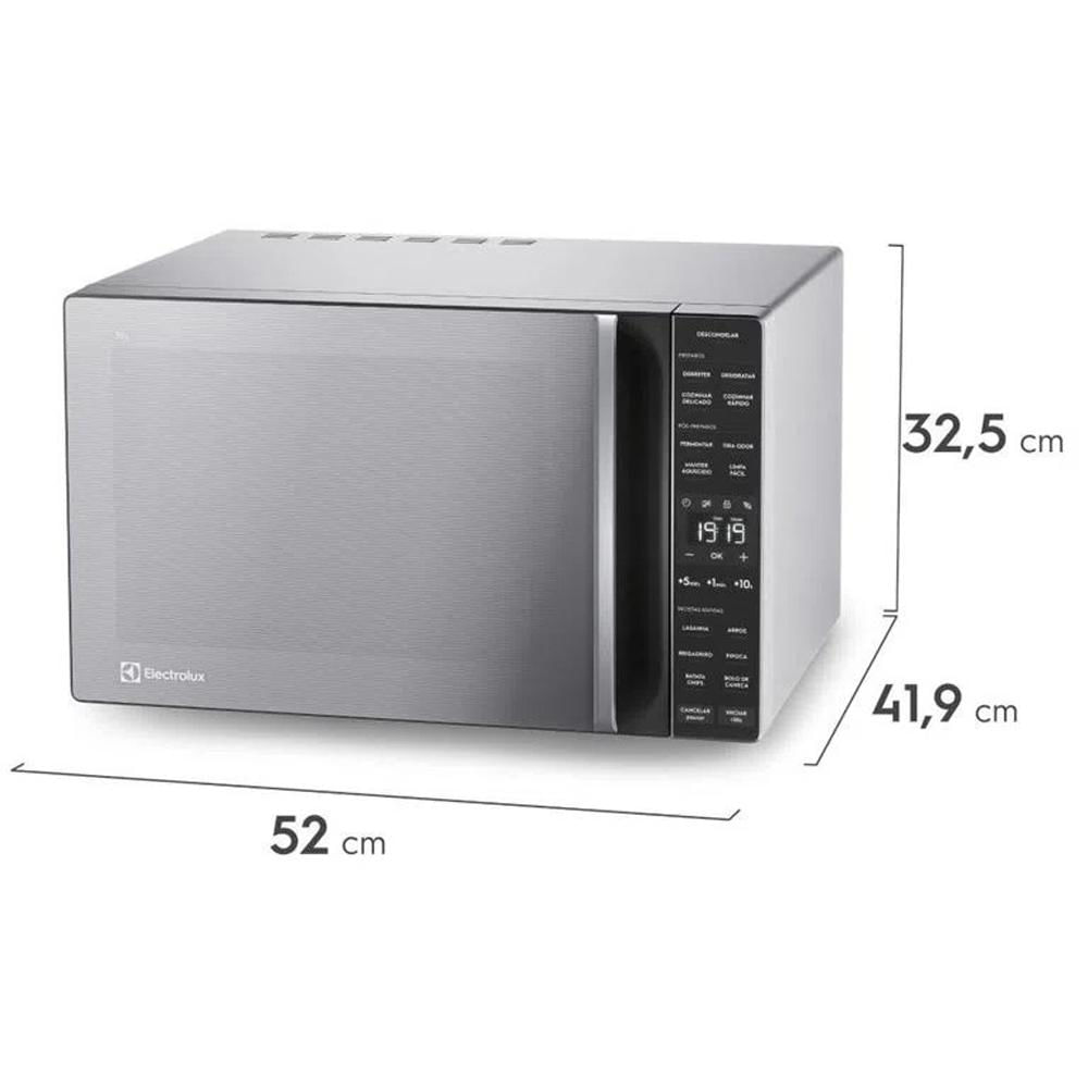 Miniatura Micro-ondas Electrolux 36 Litros Efficient ME36S, Prata 110 Volts