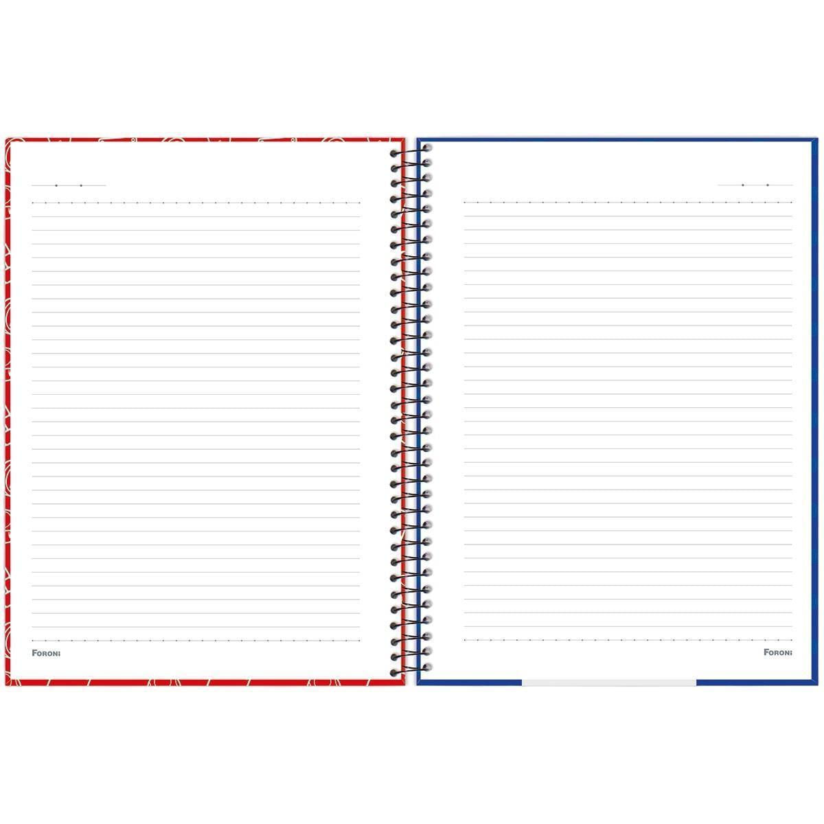 Miniatura Caderno Super Mario Bros Capa Dura Espiral 1 Matéria Escolar