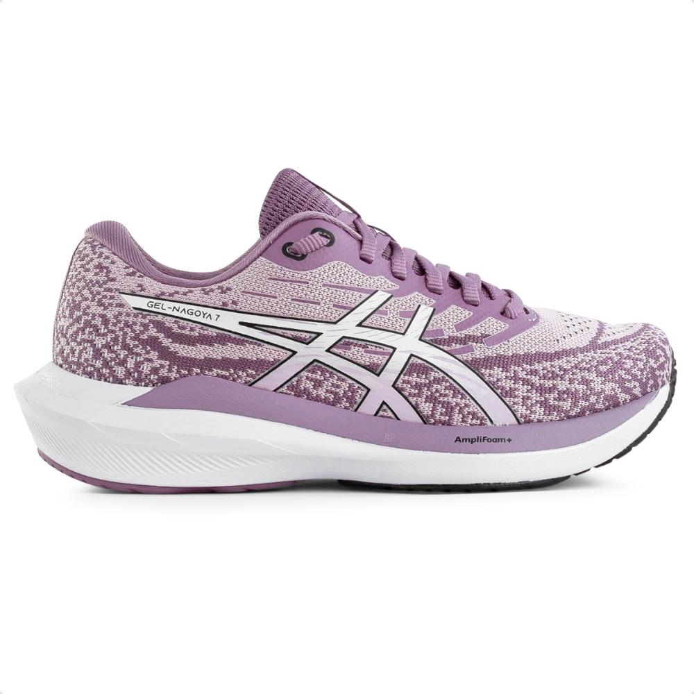 Miniatura Tênis Asics Gel Nagoya 7 Feminino Rosa / Lilas - 35