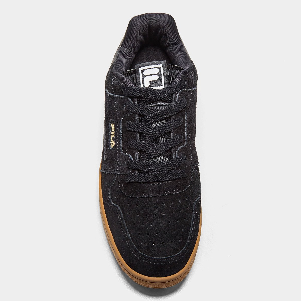 Miniatura Tênis Fila Acd Classic Se Masculino Preto+Dourado - 38