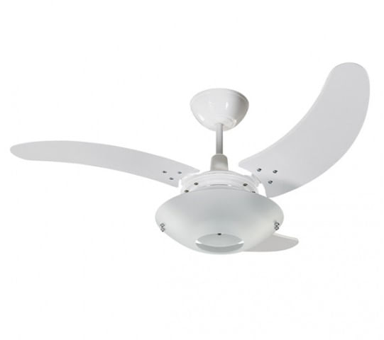 Miniatura Ventilador De Teto Clean Tron Branco 3 Pás Transparentes