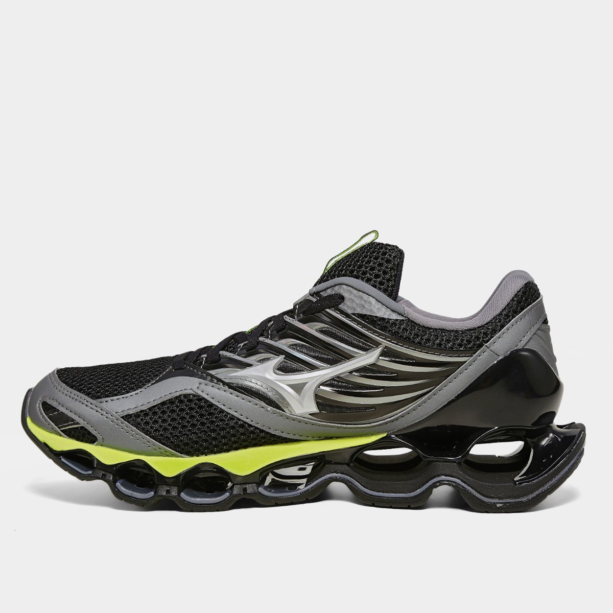 Tênis Mizuno Wave Prophecy 13-S Masculino Chumbo+Amarelo - 39