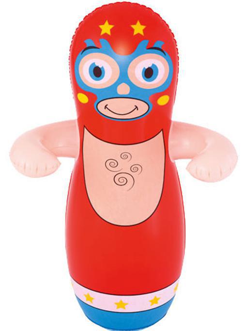 Miniatura Joao Bobo Boneco Inflavel - Luta Livre Mexicano Vermelho