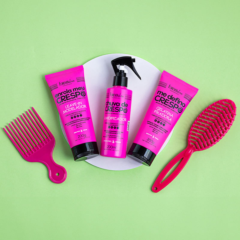 Miniatura Leave-in Modelador Para Cabelos Crespos Forever Liss 200g UNISEX - 1 - 200ml