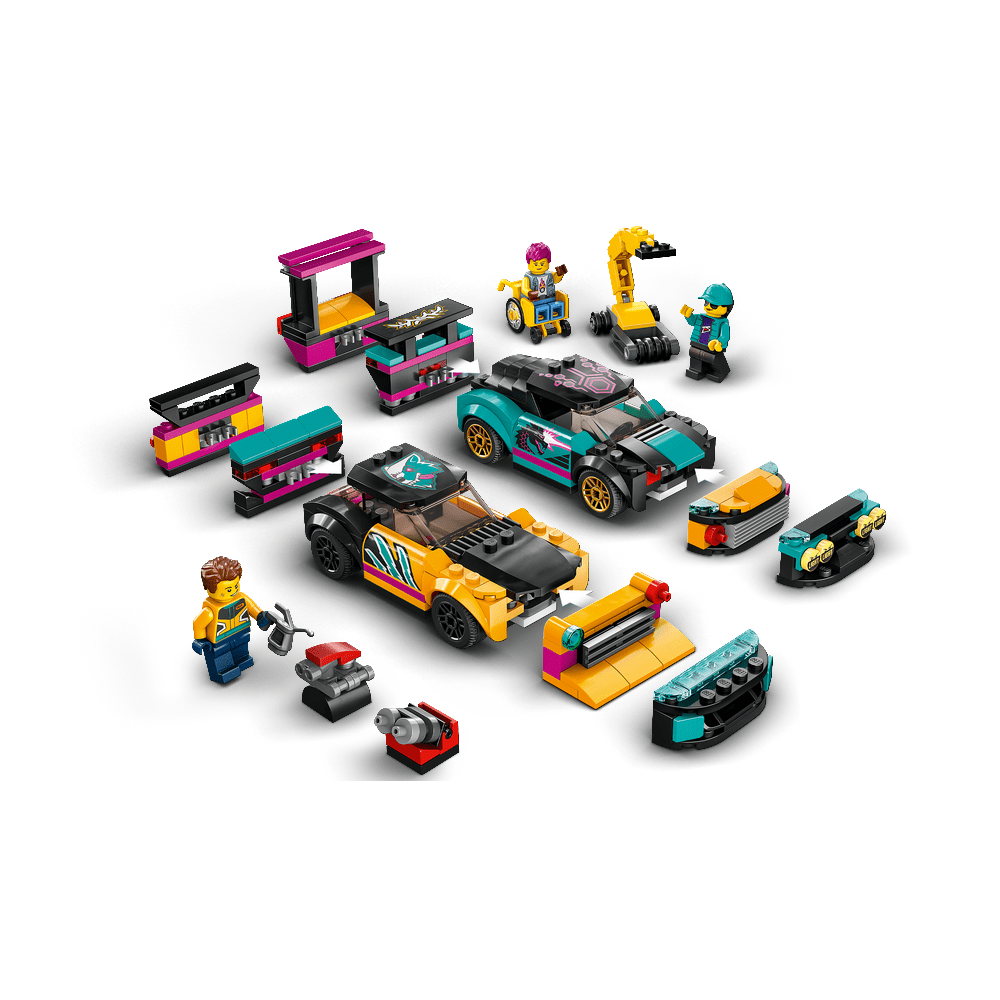 Miniatura LEGO City - Garagem personalizada
