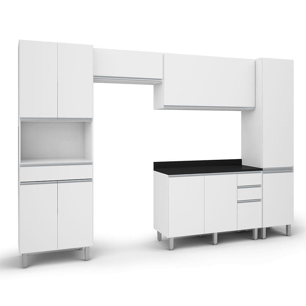 Miniatura Armário De Cozinha Completa Class 5 Peças 10 Portas Branco