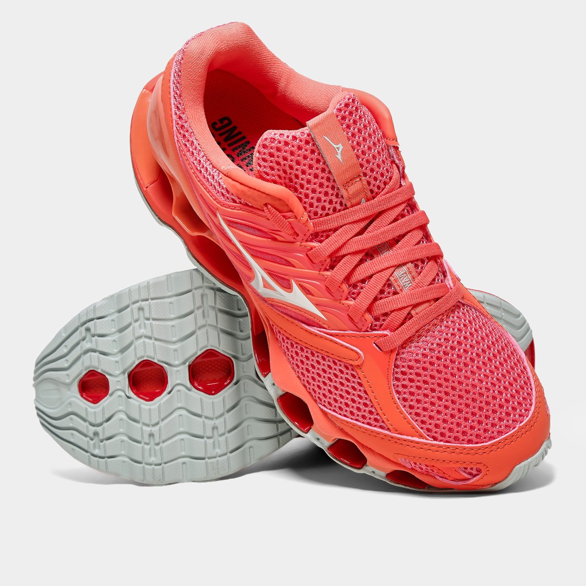 Miniatura Tênis Mizuno Wave Prophecy 13-S Feminino Rosa Claro - 34