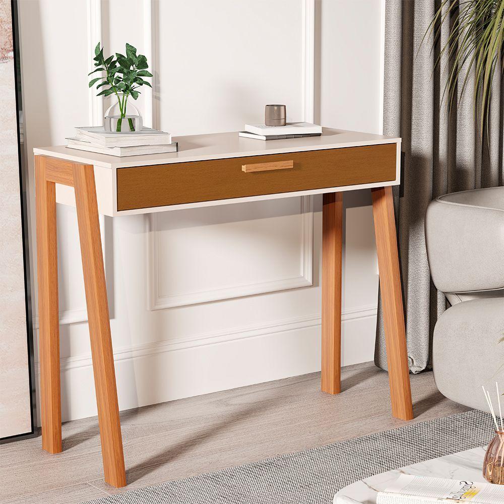 Miniatura Aparador Buffet Maragogi Pés Em Madeira Off-white/cedro