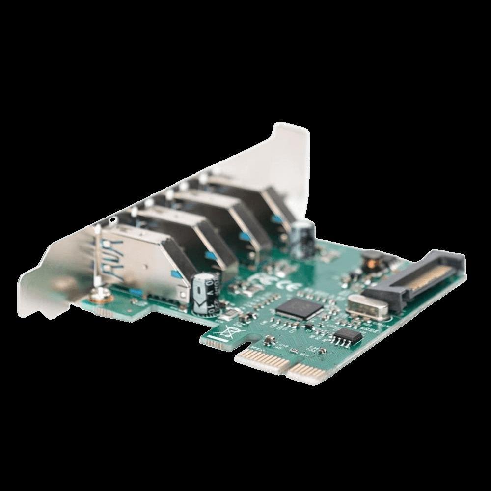 Miniatura Placa Expansão Pci-Express 4X Portas Usb 3.0 Transferência