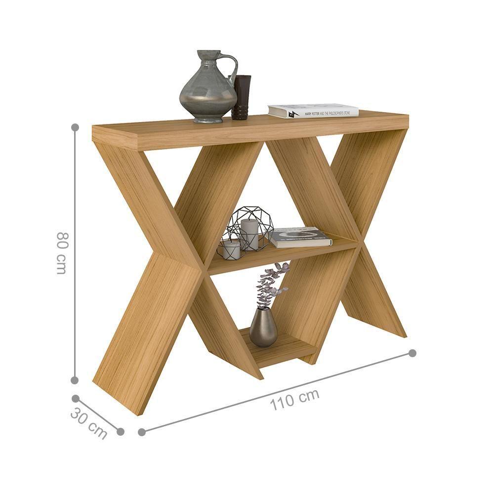 Conjunto Rack Bar E Aparador Melbourne Carvalho Grafite