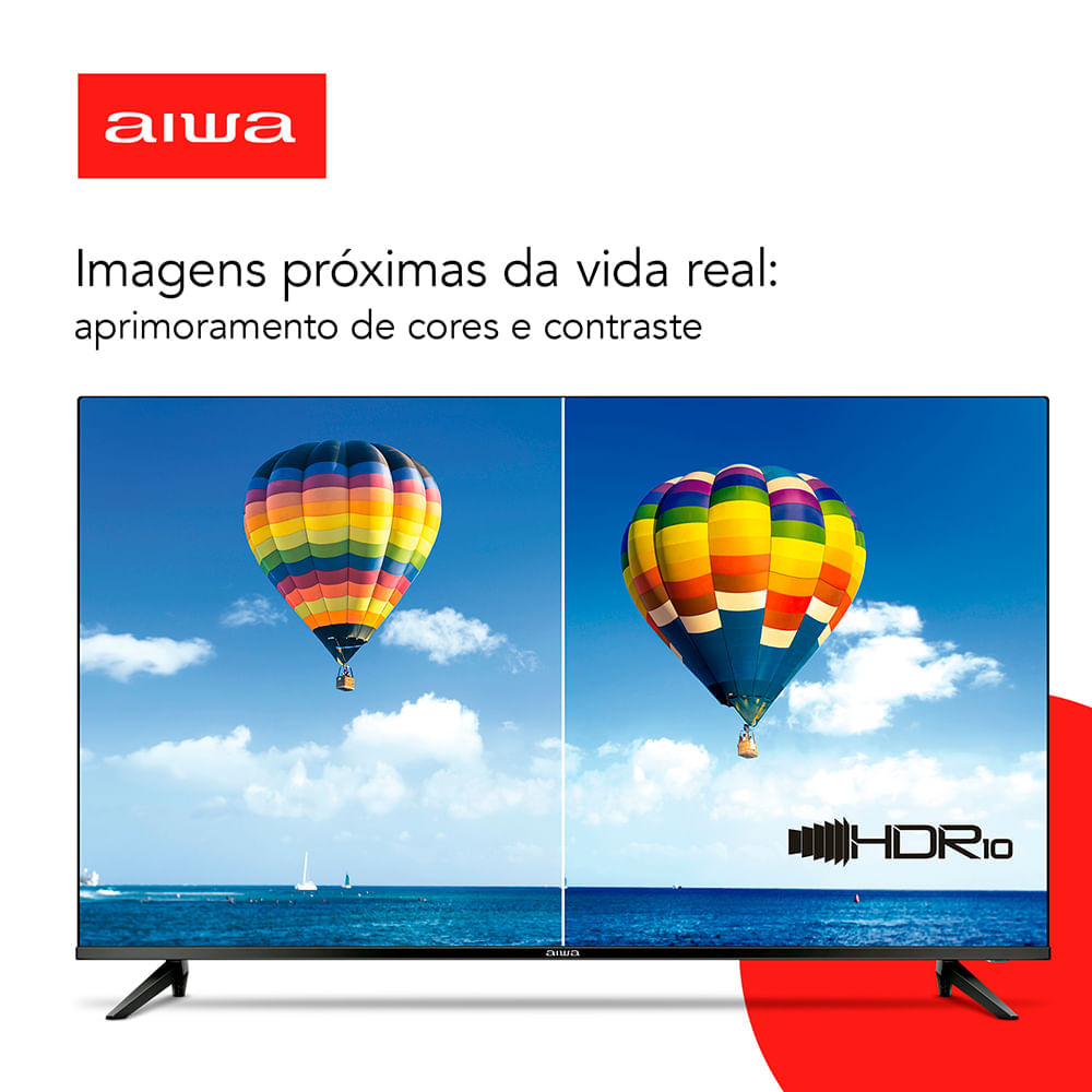 Miniatura Smart TV Aiwa AWS-TV-50-BL-02-A Borda Infinita - Bivolt
