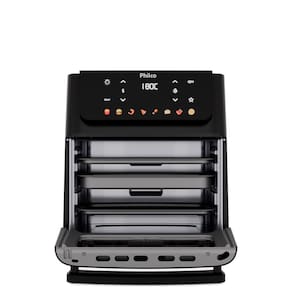 Fritadeira Elétrica Air Fryer Philco Oven PAF11B 11L Porta Removível - Preta 110V