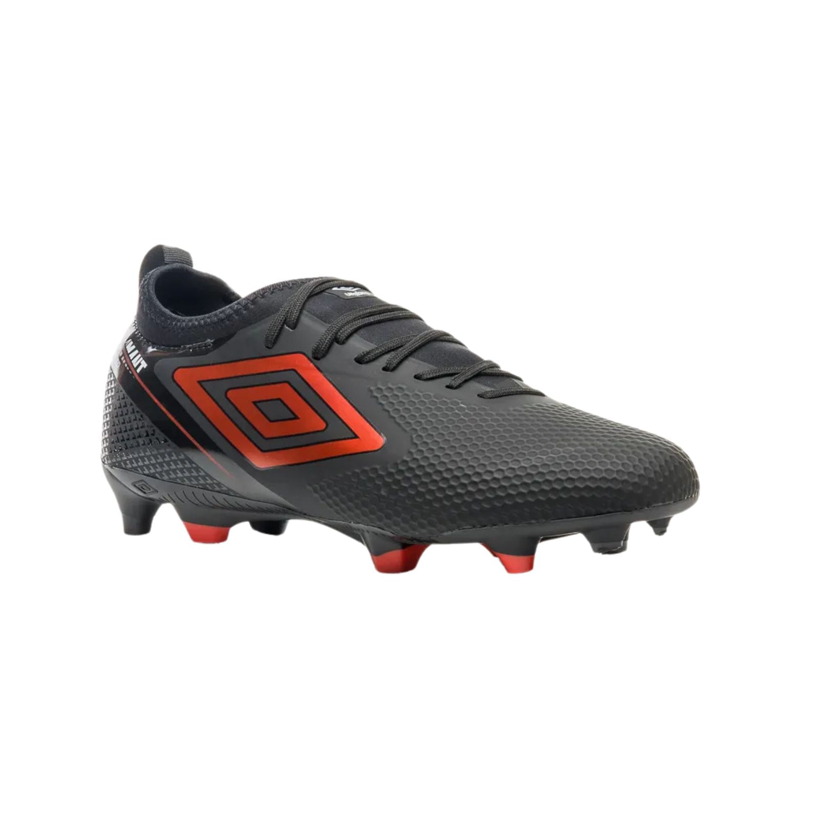 Miniatura Chuteira Campo Umbro Adamant Top Speed Club Preto/Vermelho/Branco TAM 37