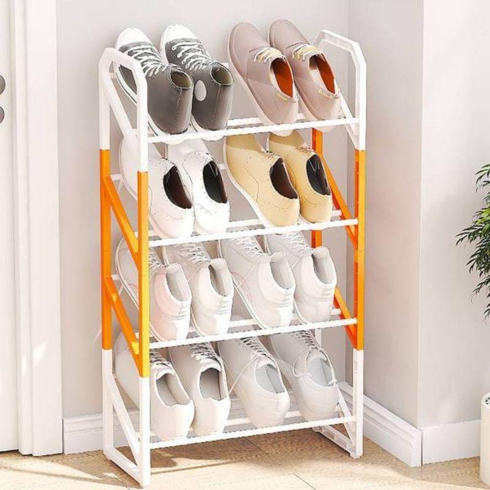 Miniatura Sapateira Com 04 Prateleiras Inclinadas Organizador 08 Pares