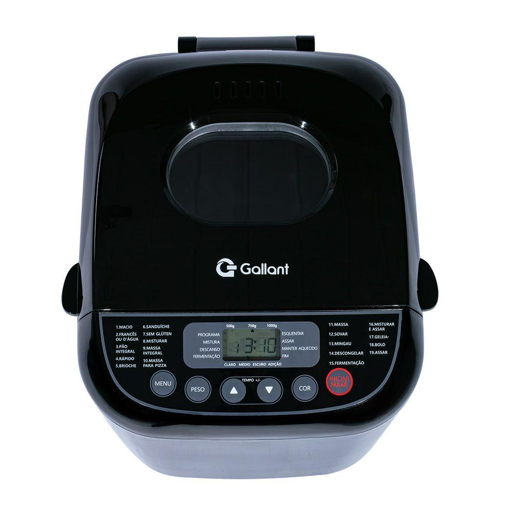 Miniatura Panificadora 19 Programas Gallant 600w 127v Preta (GPA1E19A_127PT)