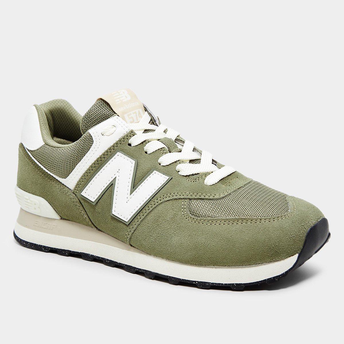 Miniatura Tênis New Balance 574 V2 Unissex Verde+Branco - 38