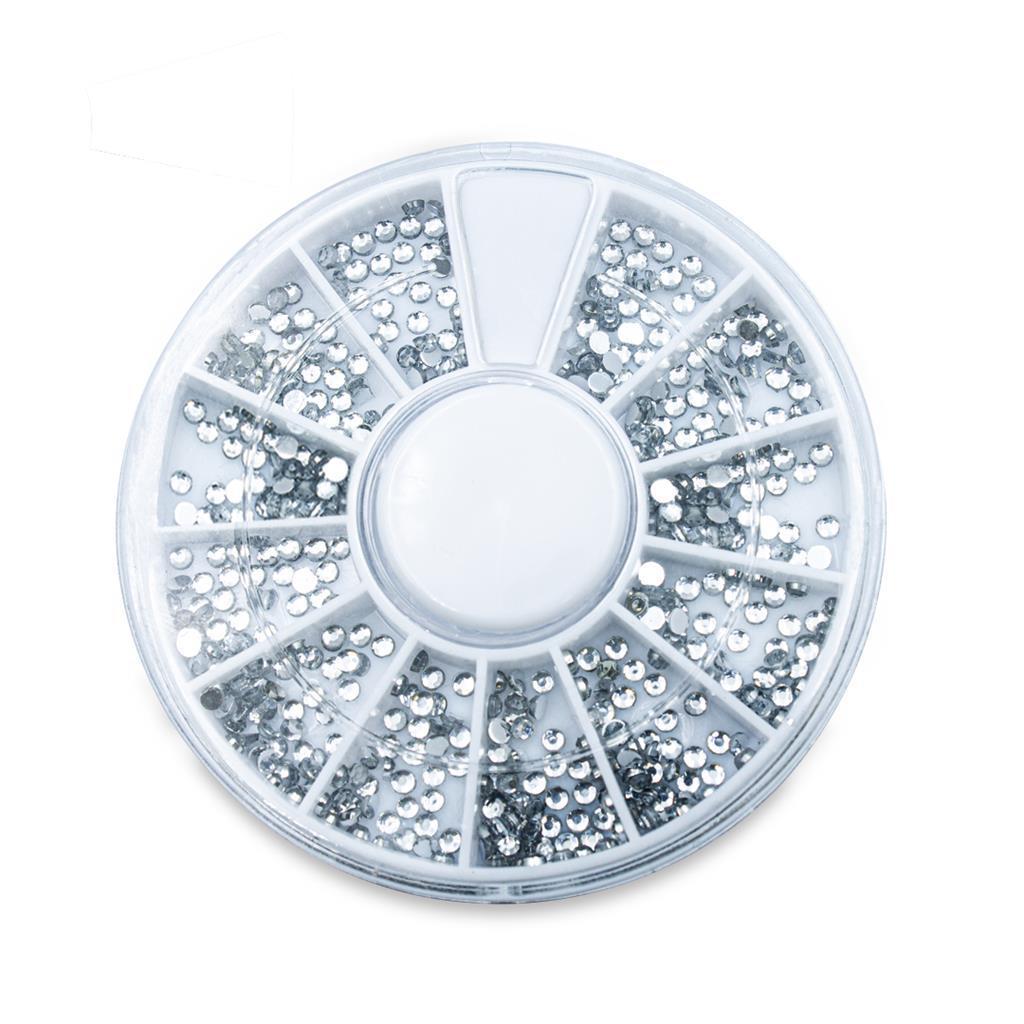 Kit Nail Art Pincel Boleador Strass Adesivos Fitilho Esponja