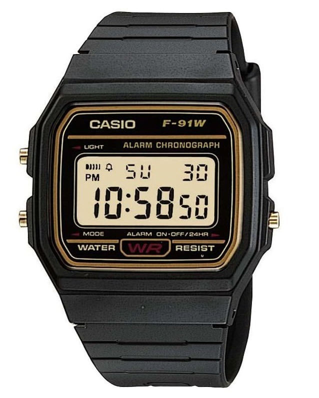 Relógio Digital Masculino Casio Preto F91WG9QDF