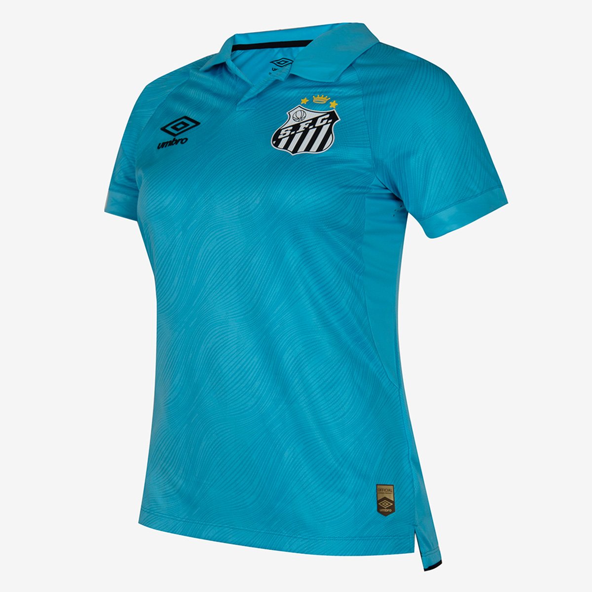 Miniatura Camisa Santos 25/26 N. 10 Neymar Jr. Jogador Edição Especial Umbro Feminina Azul+Preto - EGG
