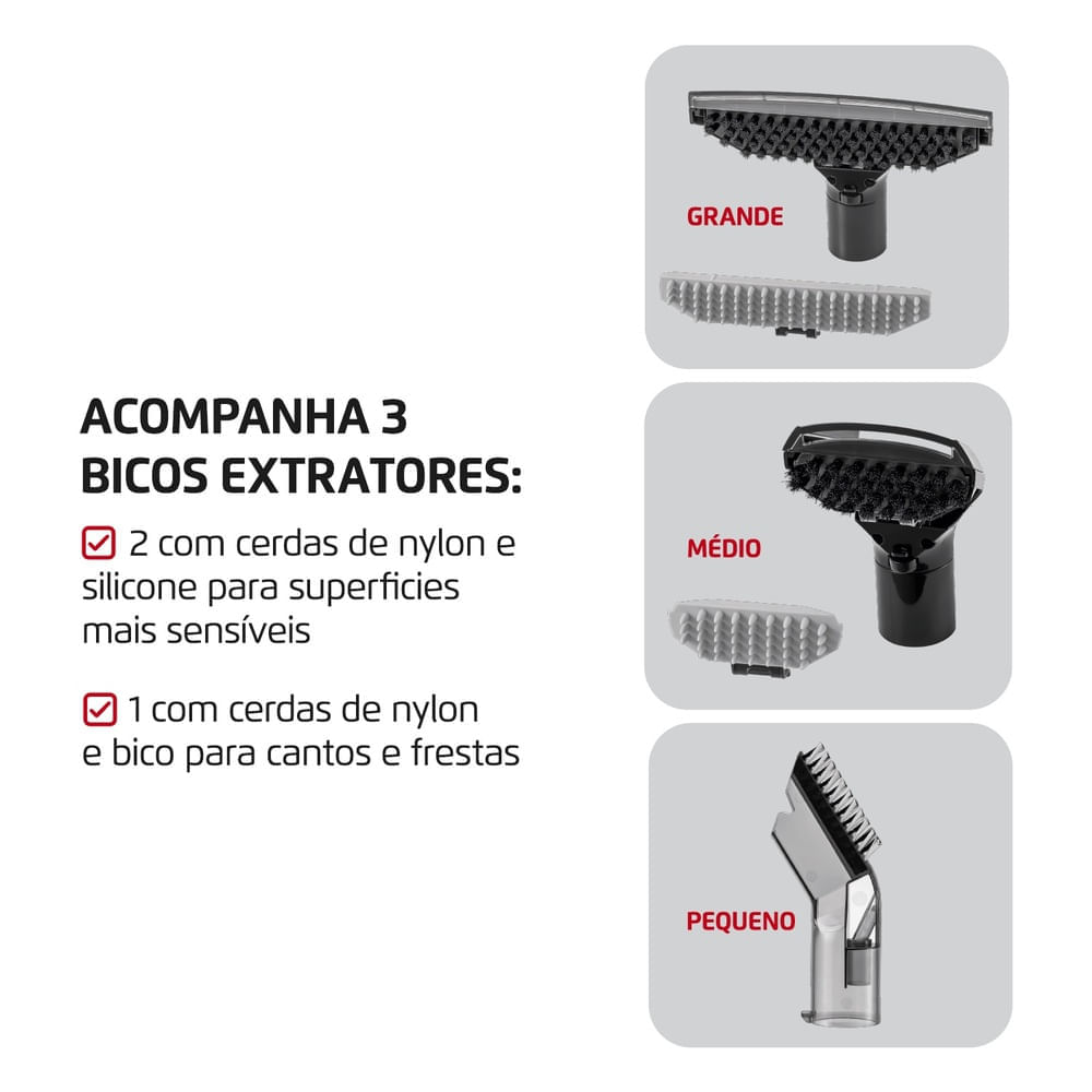 Extratora e Higienizadora Portátil Deep Cleaner I Mondial 1650W - EXP-01-R 110