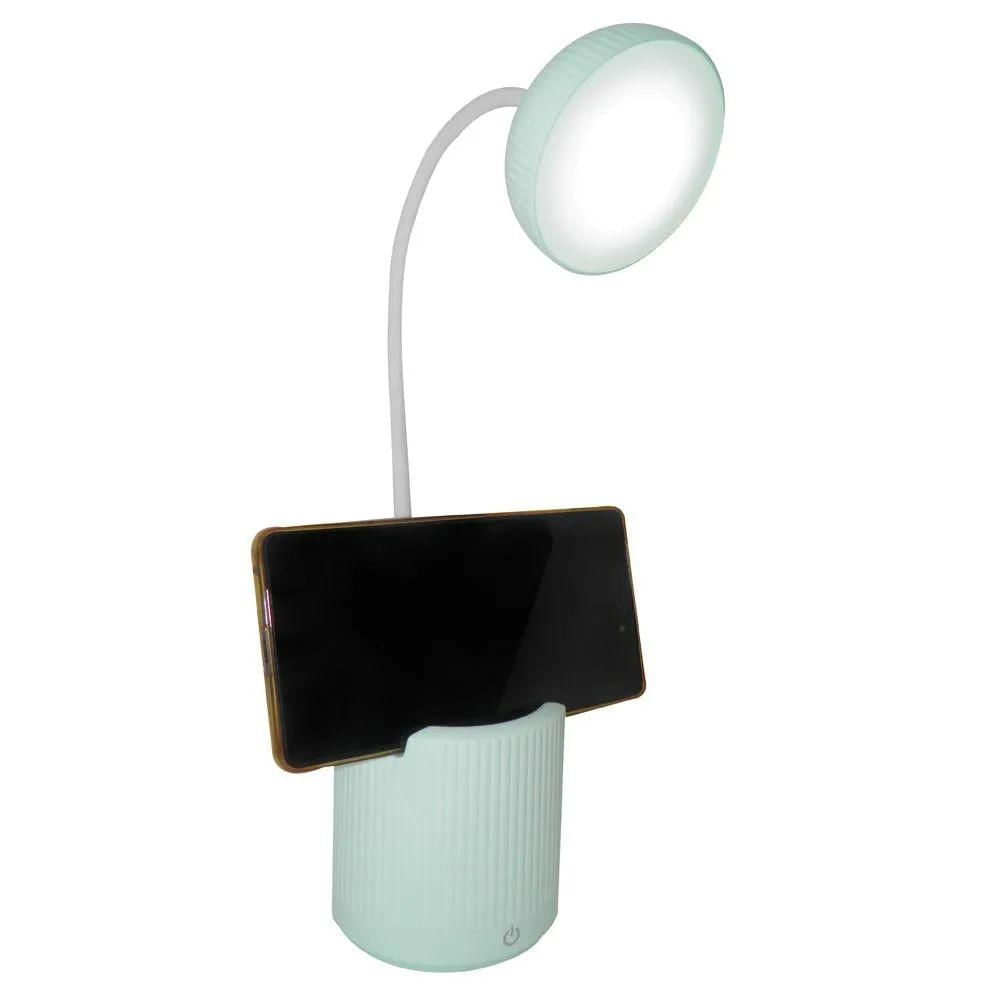 Miniatura Luminaria De Mesa Abajur Touch Screen Recarregavel Led