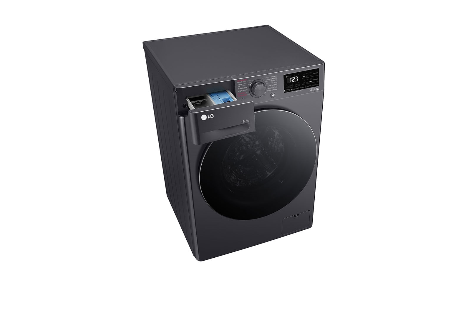 Miniatura Lava e Seca LG VC5 12kg Titanium com Inteligência Artificial AIDD™ (CV3012MC5A) - 220v