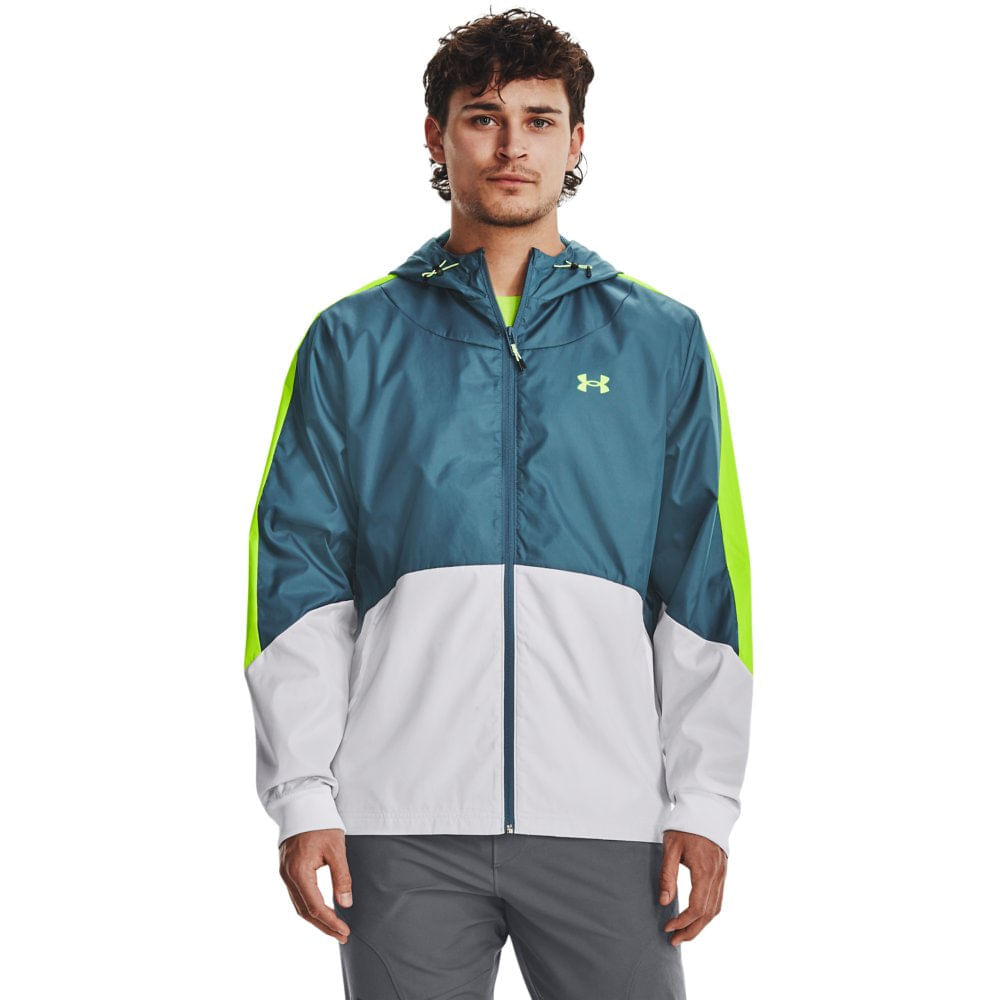 Miniatura Jaqueta de Treino Masculina Under Armour Legacy Windbreaker Verde - G