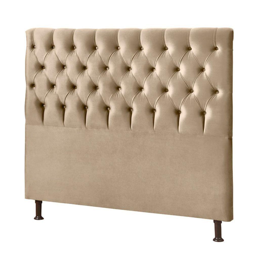 Miniatura Cabeceira Cristal 195x126cm Para Cama Box Js Móveis Castor